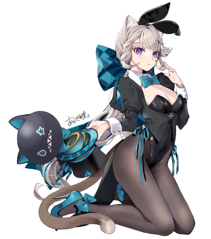 Genshin Impact, , Anime Art, Lynette (Genshin Impact), Bunnysuit, 
