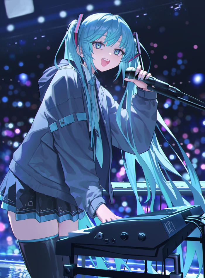 Hatsune Miku #263 , Anime Art, Hatsune Miku, ,  , , Zettai Ryouiki, , , Xzu, 