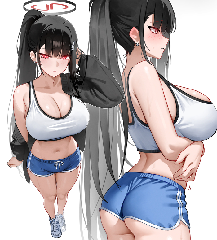 Tsukatsuki Rio #051 , Anime Art, Blue Archive, Tsukatsuki Rio, , , , ,  , ,  , 