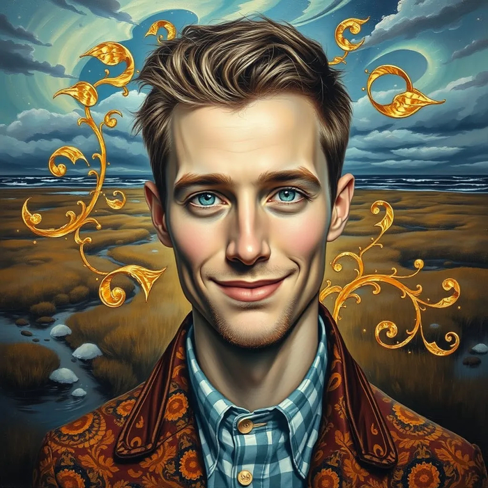 На фоне моря