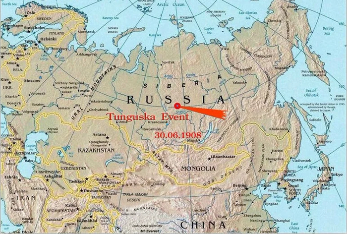 Метеорит упал в центре безлюдного таежного массива в Сибири