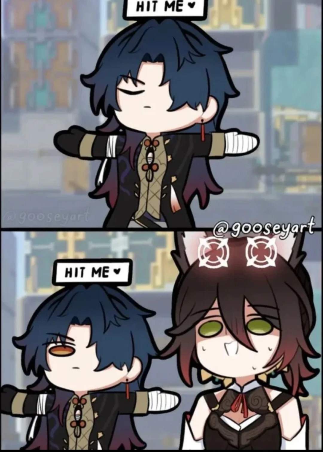Well, hit me! - Anime, Luocha (Honkai: Star Rail), Bronya (Honkai: Star Rail), Blade (Honkai: Star Rail), Tingyun (Honkai: Star Rail), Honkai: Star Rail, Longpost