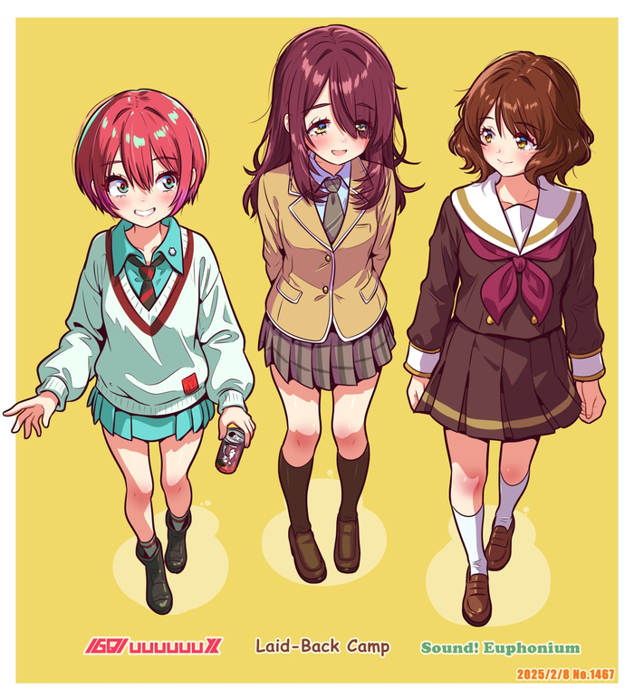   ? , Anime Art, Hibike! Euphonium, Yuru camp, Mobile Suit Gundam, Kumiko Oumae