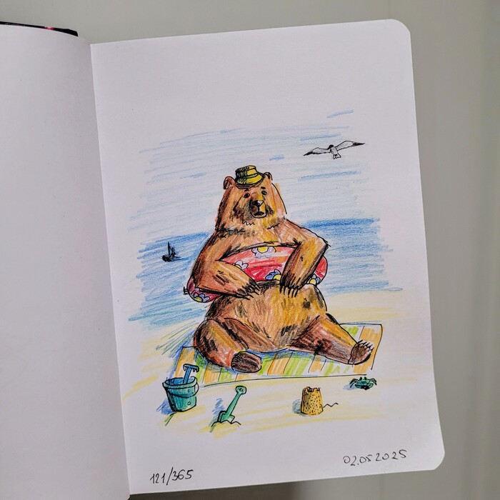 Очередная попытка в "Рисую каждый день". 121/365