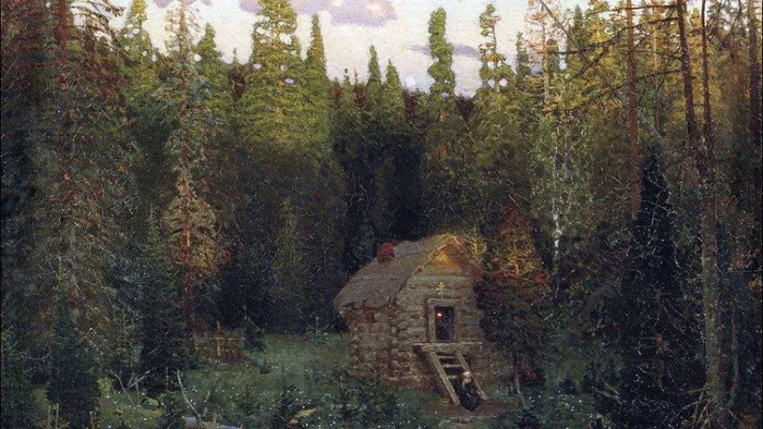 Скит. Картина А. Васнецова, 1901 год