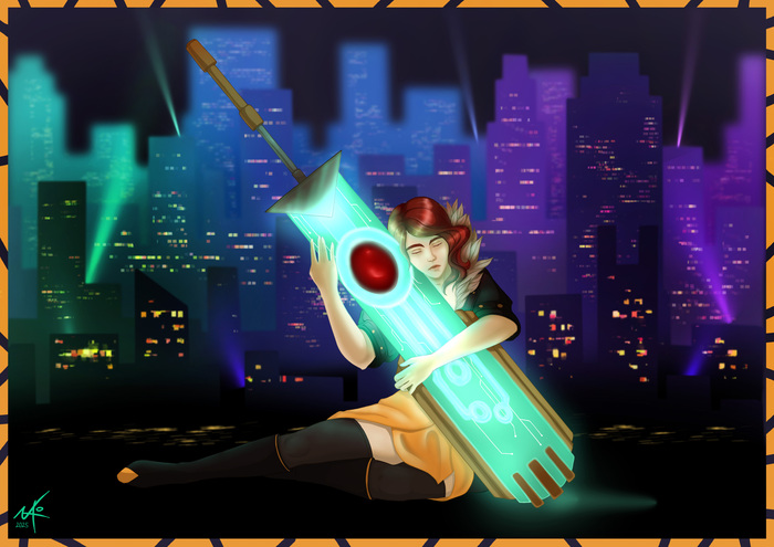    Transistor Digital, ,  , Supergiant Games,  Transistor, Red (Transistor)