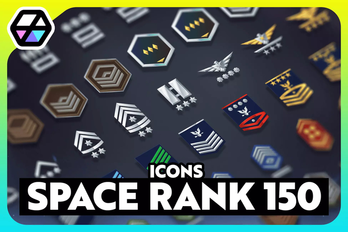   2         2D Icons   - 150 Space Rank  Unity Asset store ,  , , , Gamedev, Unity, Asset store, Asset, Icons, 2D, 