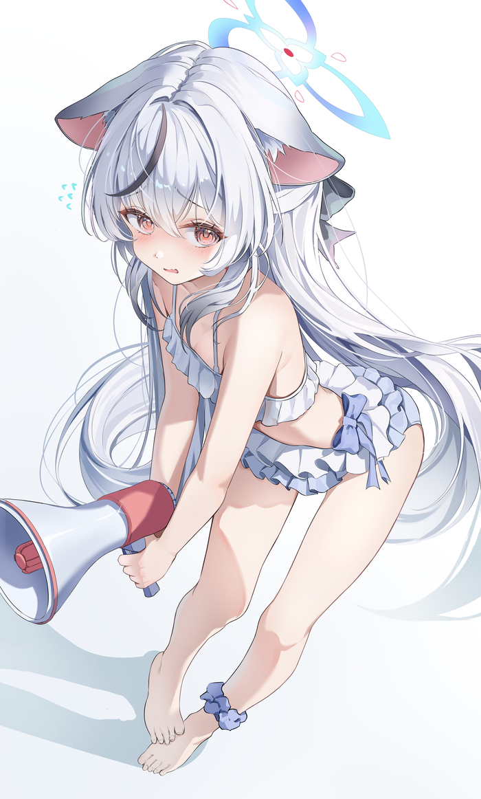 Sunohara Kokona #001 , Anime Art, Blue Archive, Sunohara Kokona, Animal Ears, , , ,  , , 