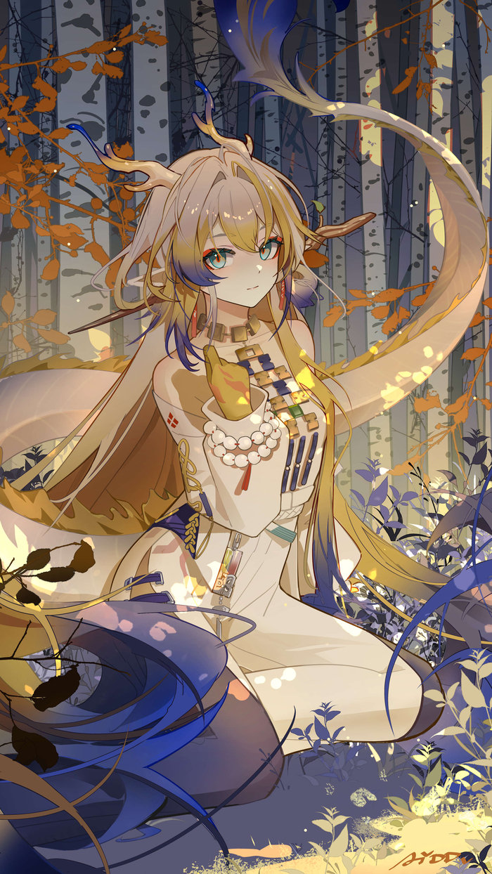 Shu Anime Art, , Arknights, Shu (Arknights), Ai Dongdong,   , , 