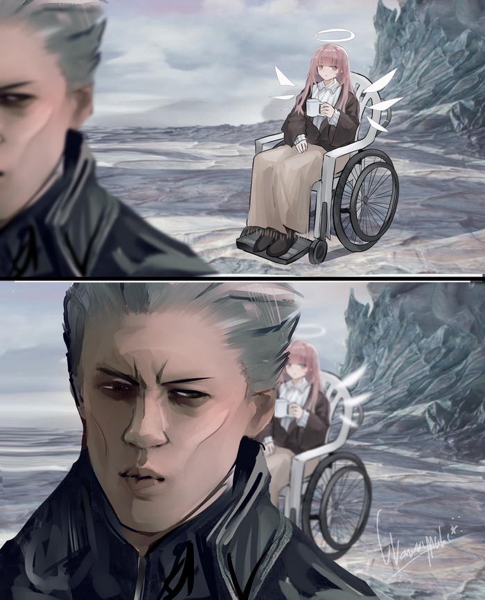 Run Anime Art, Arknights, Devil May Cry 5, Lemuen, , Wawamachi,  