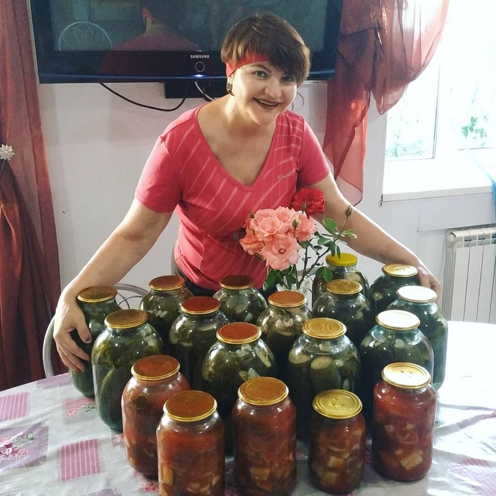Галина Морозова с домашними заготовками