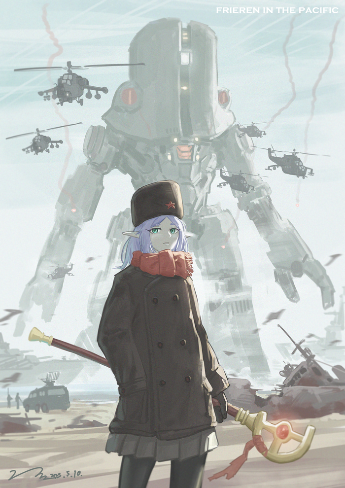    -  (, ) Frieren, , Anime Art, Pixiv, Sousou no Frieren,  , , ,   , 