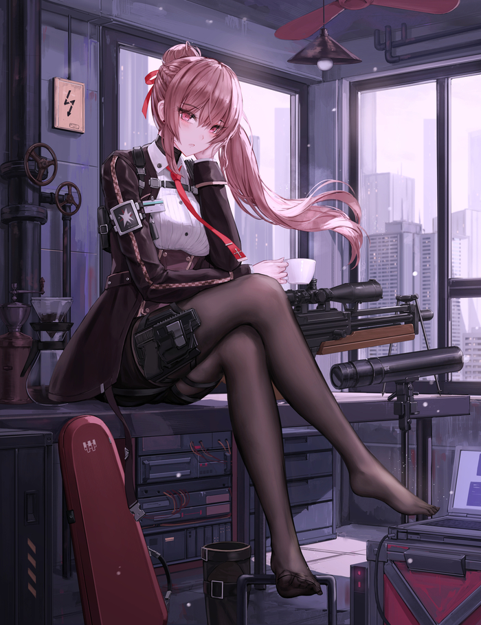 Did you sleep well? Anime Art, , Girls Frontline, WA2000