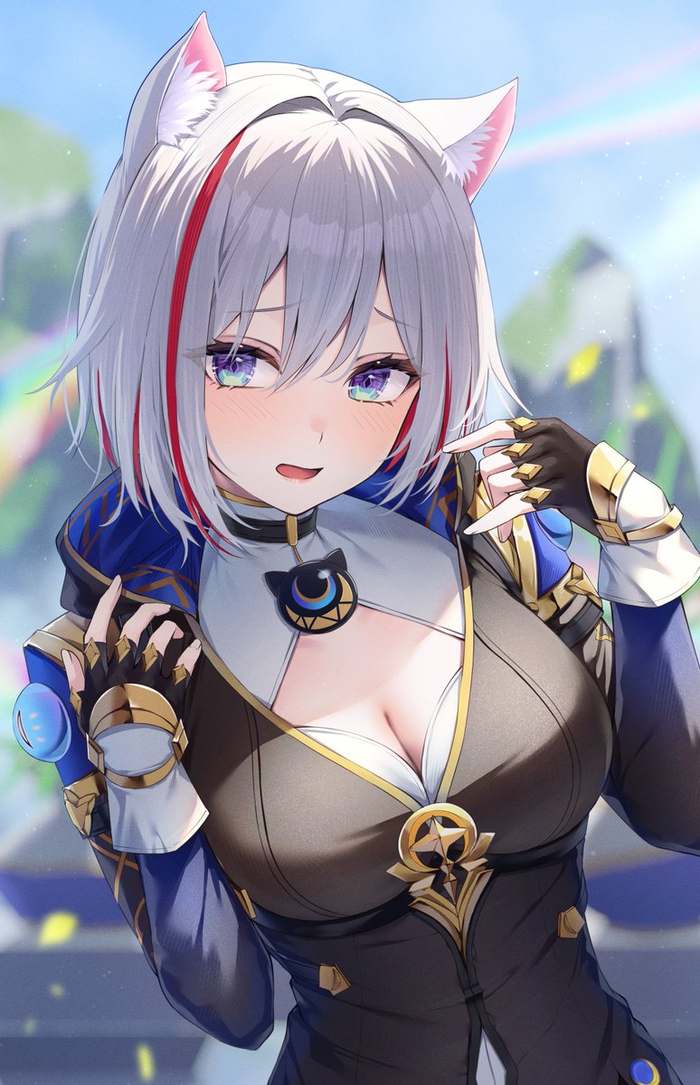 Topaz?! Honkai: Star Rail, Topaz (Honkai: Star Rail), Cipher (Honkai: Star Rail), , , , Anime Art, , Animal Ears