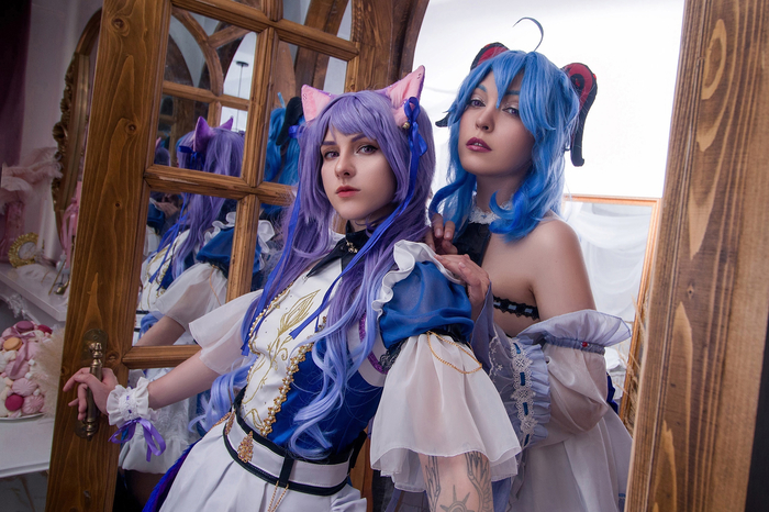 Хозяин, вызывали? Ваши преданные горничные — кошечка Кэ Цин и козочка Гань Юй , прибыли для выполнения важных поручений!