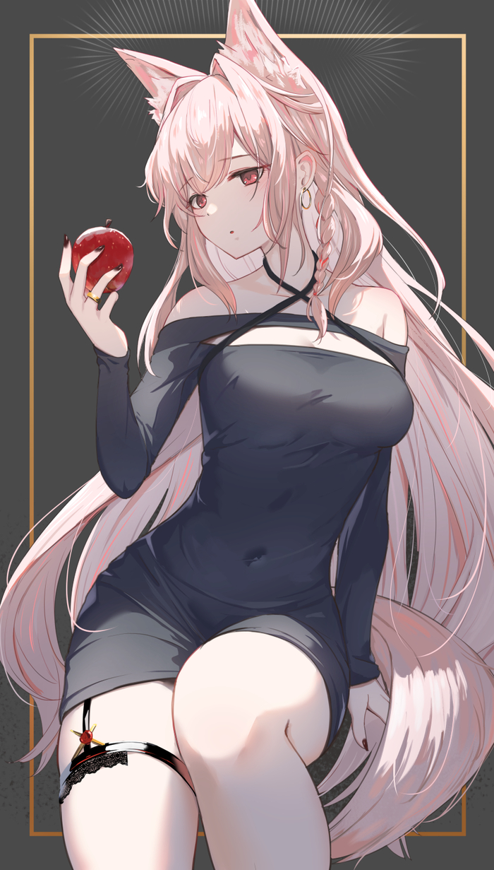 Pozmka , Anime Art, Animal Ears, Pozmka, Arknights