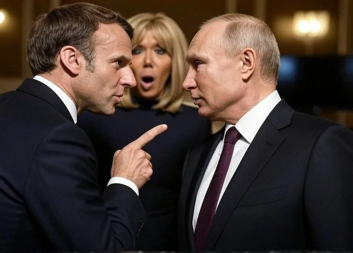 Макрон сделал последнее предупреждение Путину Политика, Владимир Путин, Эммануэль Макрон, Ультиматум, Юмор, Кремль, Украина, Евросоюз, Арты нейросетей, Fake News