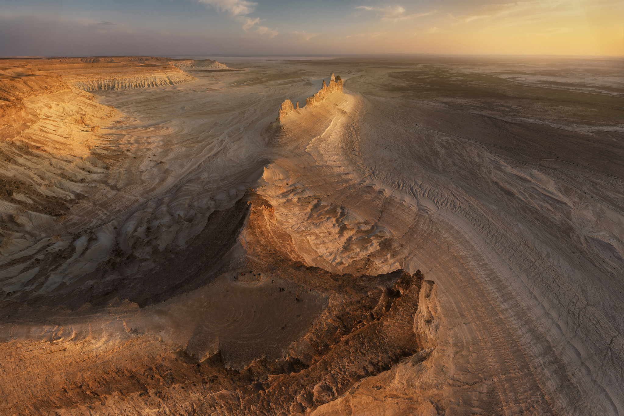 Sunset panorama of Boszhira - Series Mangystau Kazakhstan, My, The photo, Travels, Kazakhstan, Mangystau, Interesting places