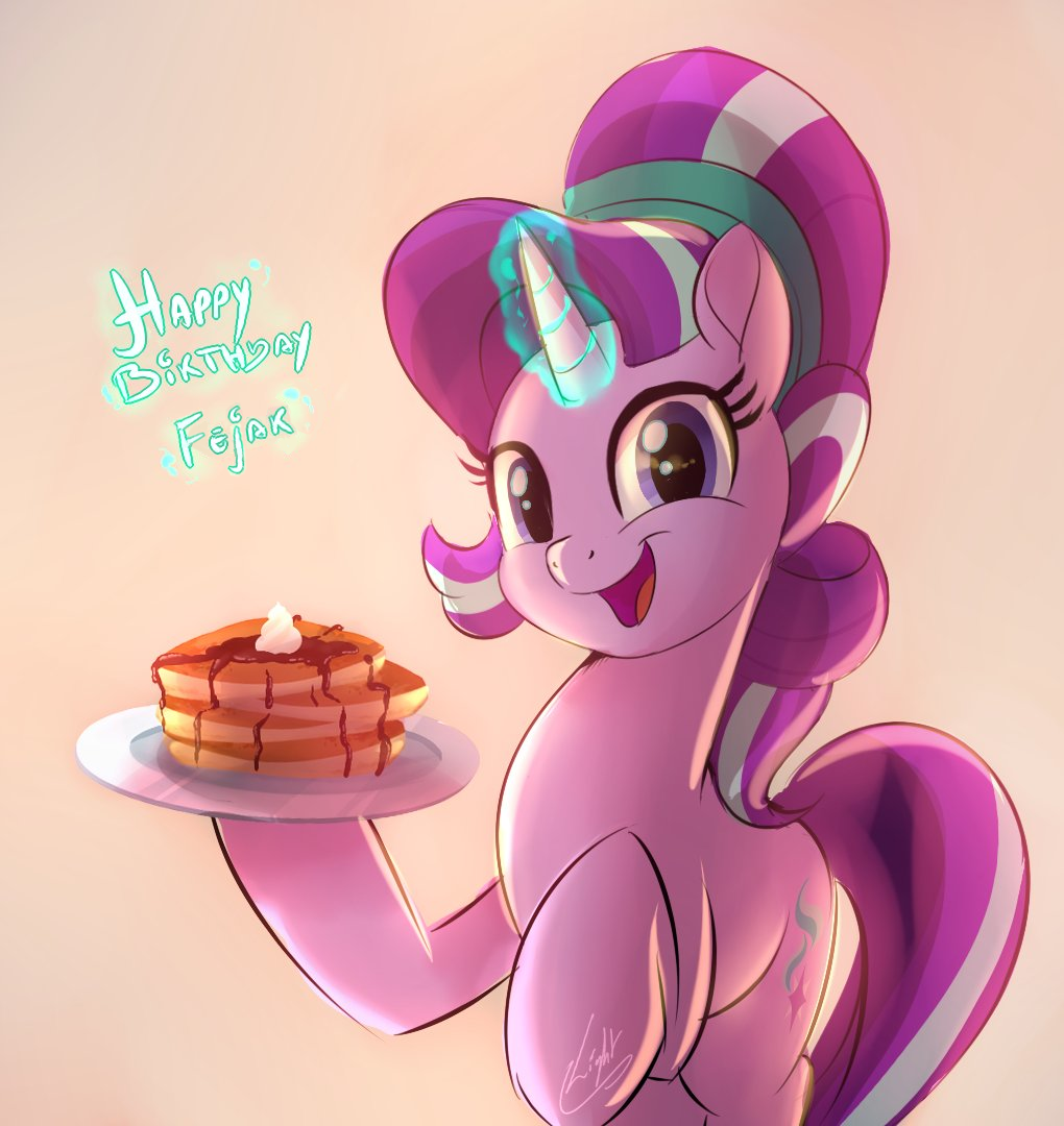 Happy birthday! - My little pony, PonyArt, Starlight Glimmer, Light262