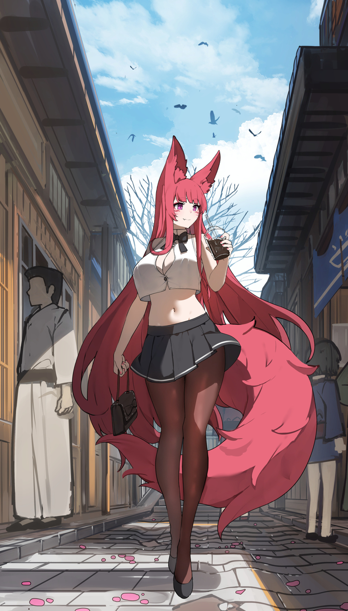  Anime Art, , Original Character, , Animal Ears, , Vierzeck, , 