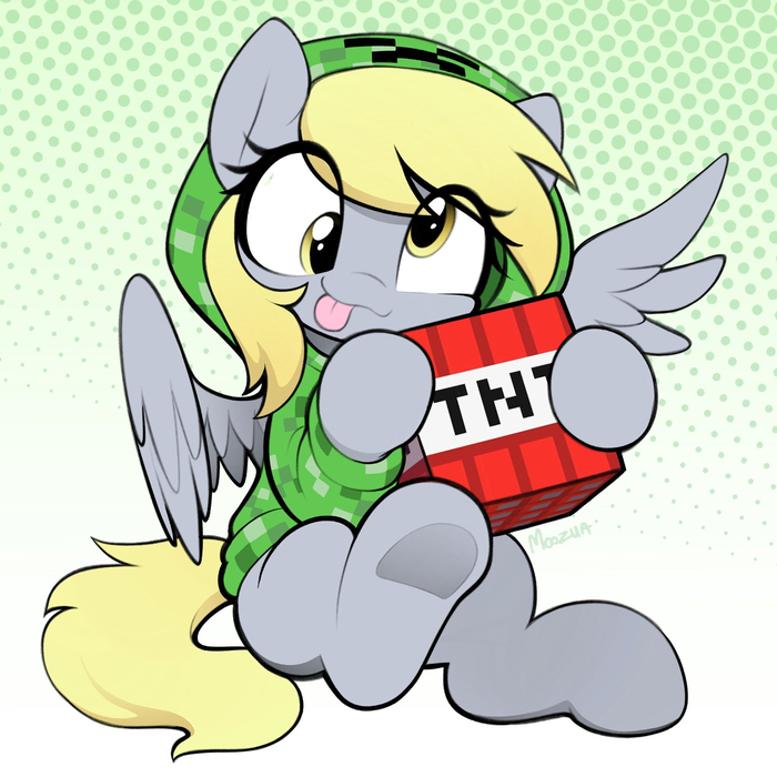 ! My Little Pony, Derpy Hooves, Minecraft, Moozua
