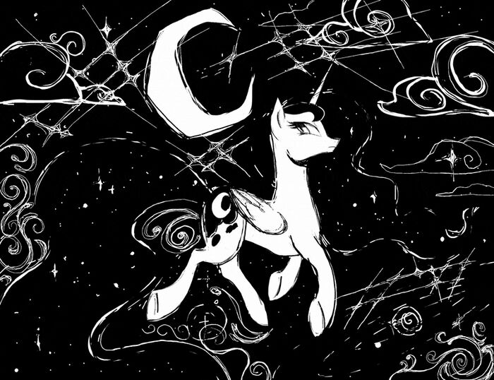    My Little Pony, Ponyart, Princess Luna, 