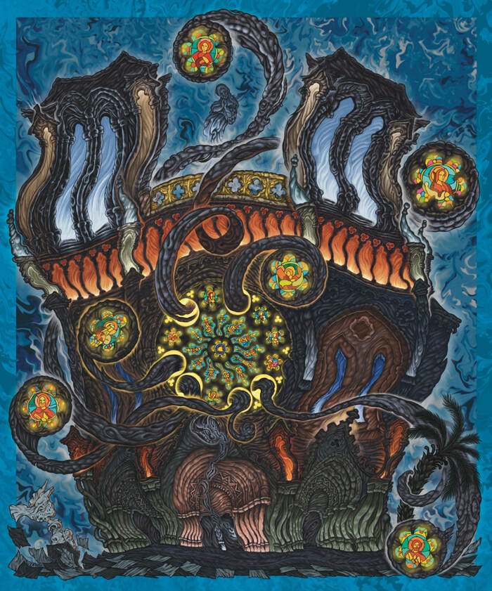 *Notre-Dame de Nice la nuit* ( ����-���-��-��� ����� ) ������� 2024 #NotreDame