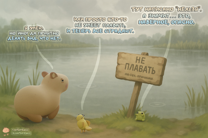 Капибара умеет. Но делает вид, что нет. Я тоже так жил год