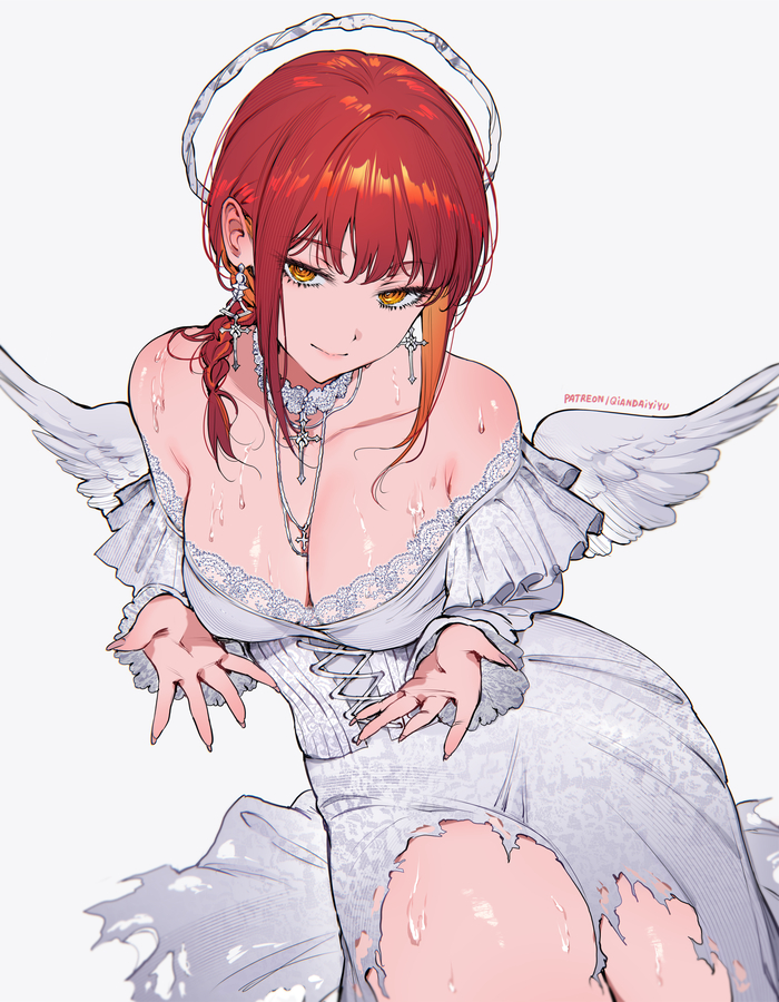 Angel Makima , Anime Art, , Chainsaw Man, Makima, Qiandaiyiyu