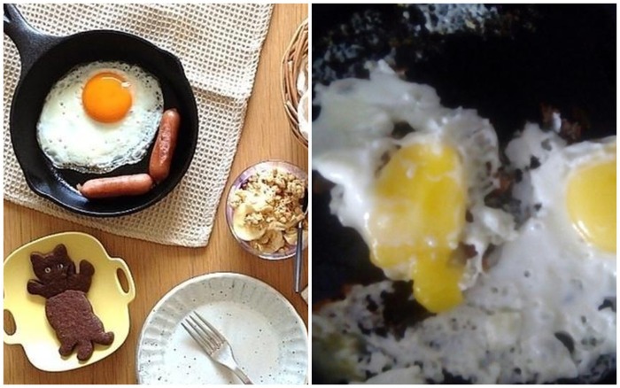 Ибо "традиционный завтрак" может выглядеть в реальности страшилищем на засаленной сковороде.