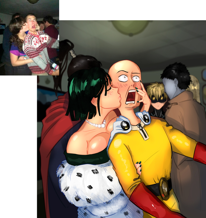     , Anime Art, Saitama, Fubuki, Genos, Onepunchman