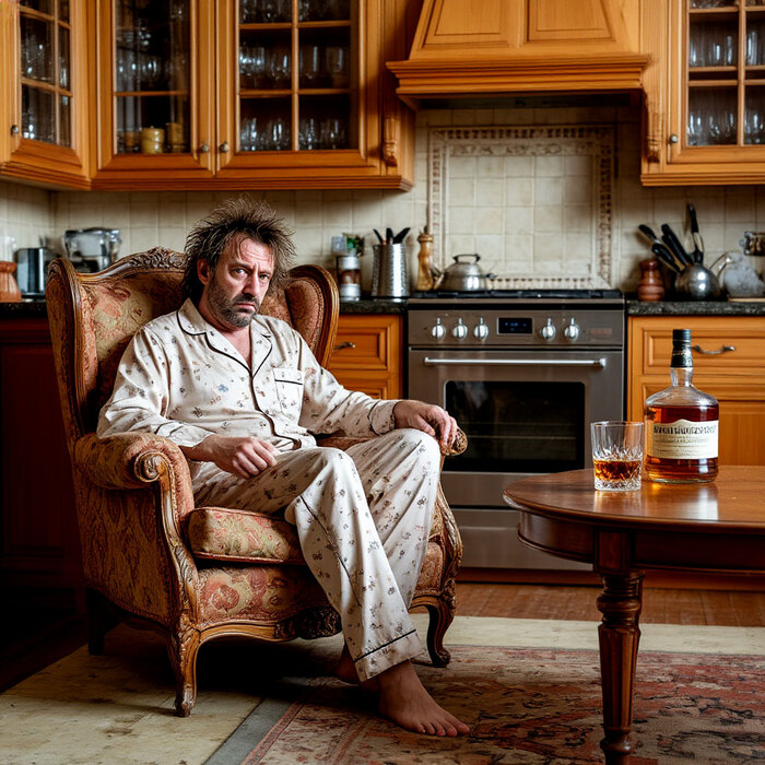 "Гламурный" запойный алкоголик