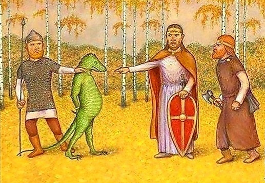 Древние историки ведут этнографический опрос ящерика