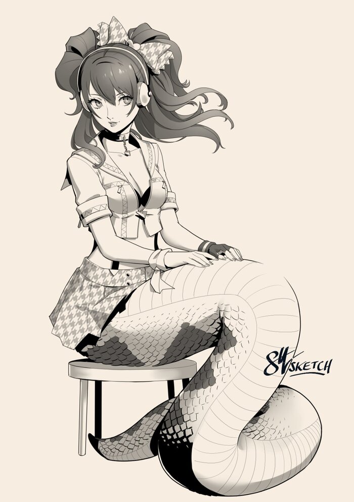   Eightyfourart, , , Anime Art, Persona, Persona 4, Kujikawa Rise, , Game Art, 