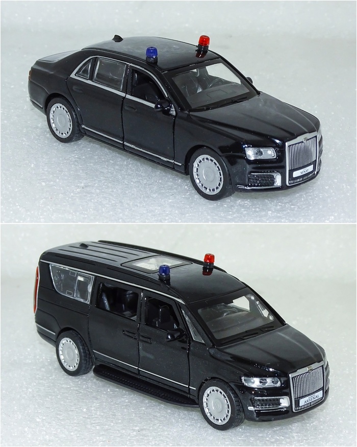 Рис. 5. Модели автомобилей Аурус «Сенат» и Аурус «Арсенал» от «Технопарк»