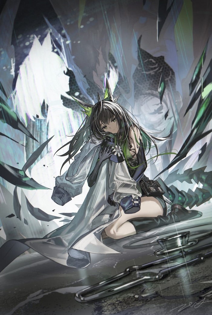 Mon3tr , Anime Art, Arknights, Mon3tr