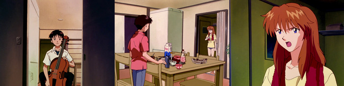 Виолончелист. "Мисато задержится с Кадзи, не волнуйся". "Ты дурак? Именно поэтому я и волнуюсь!"