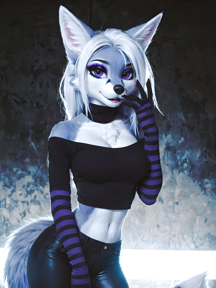    Wolfmks #1534  , , Furry Art, Furotica, Furotica female, Stable diffusion 3, 