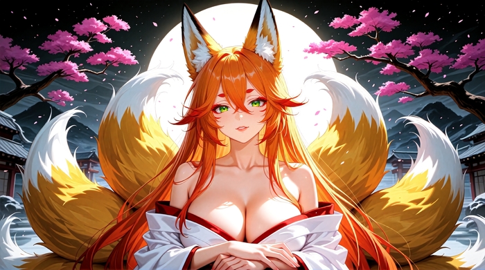     ! ,  , Anime Art,  , , , Original Character, , Animal Ears, , , , Ginger & White, , Stable Diffusion, , Loli,   