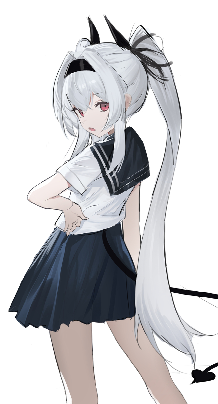 Sailor uniform Anime Art, , Original Character, ,  , Pixiv