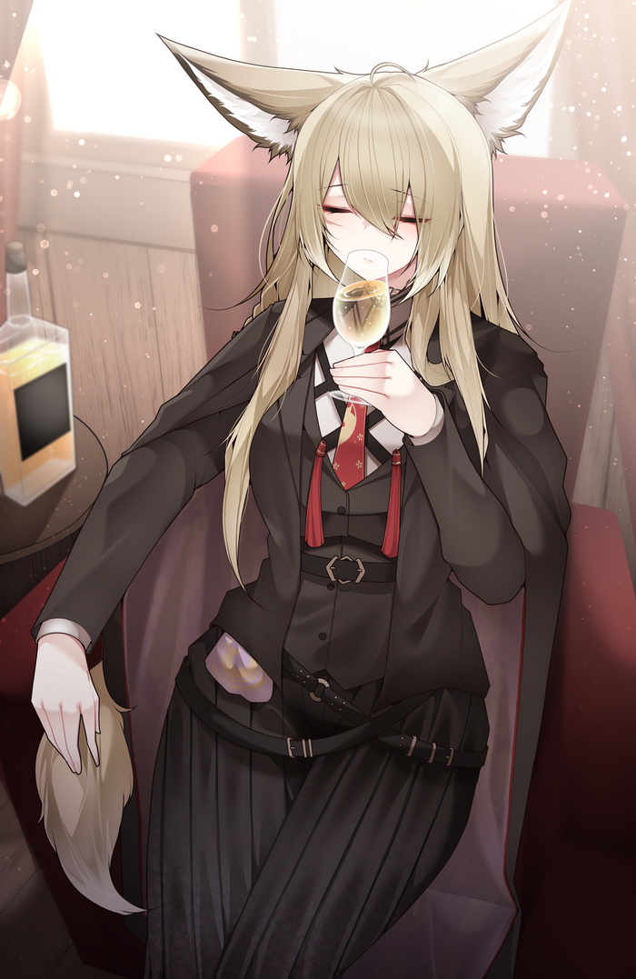  Samip, , , Anime Art, Arknights, Vulpisfoglia (Arknights), Animal Ears, 