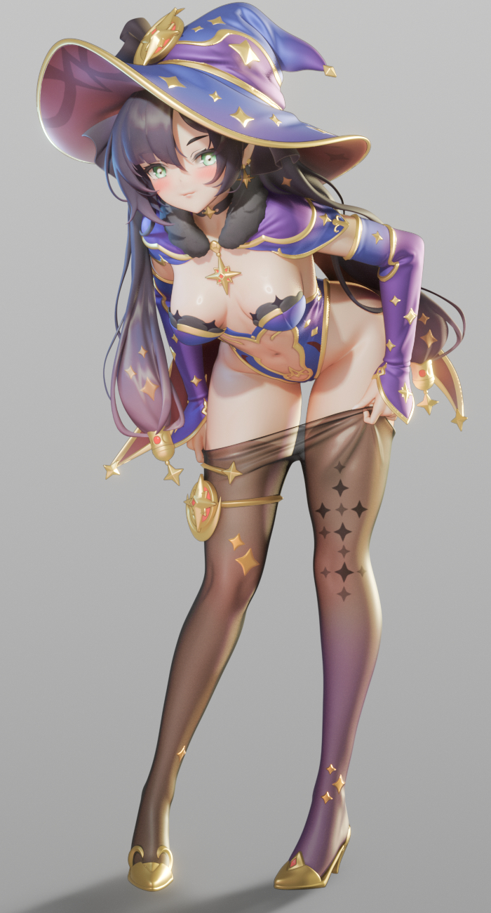 Mona , , Genshin Impact, Anime Art, Mona (Genshin Impact), , , , Blender