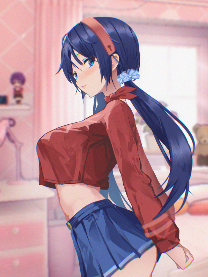 Mita Anime Art, , Miside, Mita (MiSide), Game Art, Pixiv
