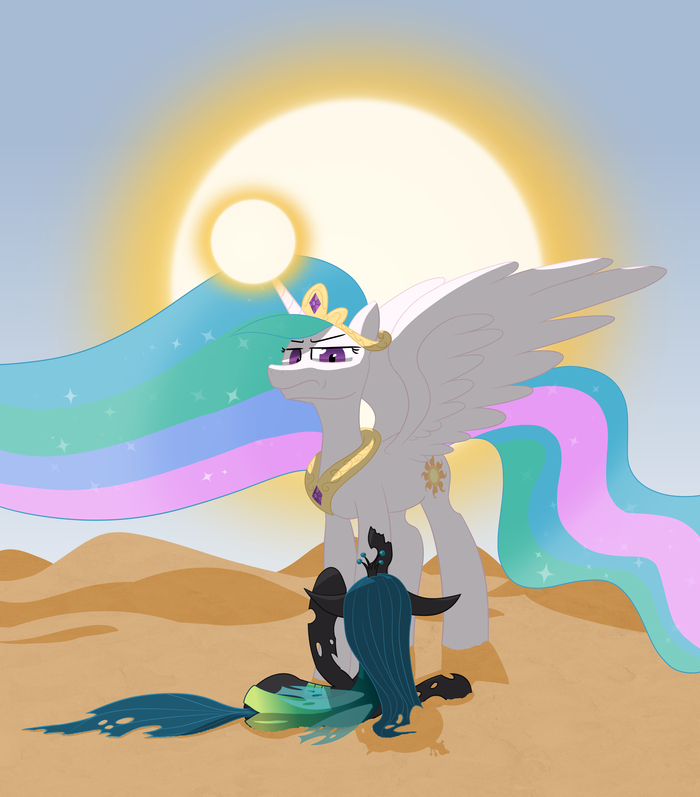    My Little Pony, Queen Chrysalis, Princess Celestia