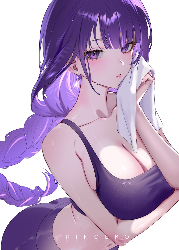 Ei Anime Art, , Genshin Impact, Raiden Shogun (Genshin Impact), Ringeko