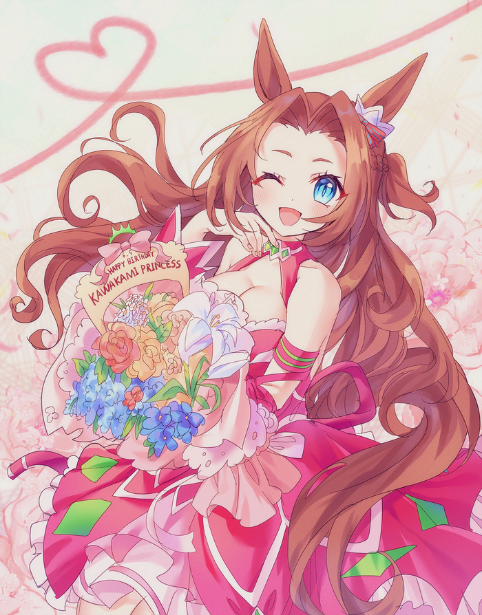 Kawakami Princess    05.06 , Anime Art, Uma Musume Pretty Derby, Kawakami Princess, Animal Ears, ,  