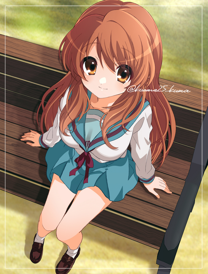 Mikuru Anime Art, , Suzumiya Haruhi no Yuuutsu, Asahina mikuru, Pixiv, ,  