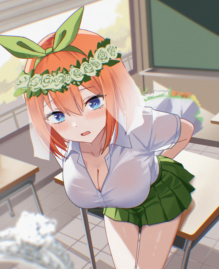 Yotsuba Anime Art, , Gotoubun No Hanayome, Nakano Yotsuba, Pixiv, 