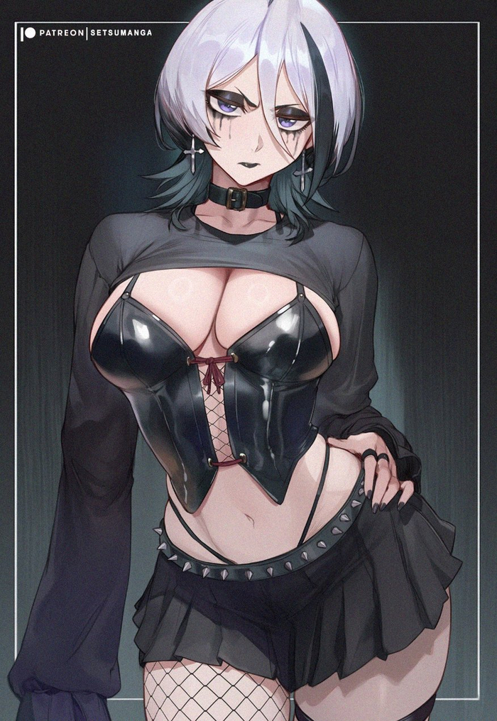 Goth Rukia , Anime Art, , , Rukia Kuchiki, Bleach,  , Setsumanga, 