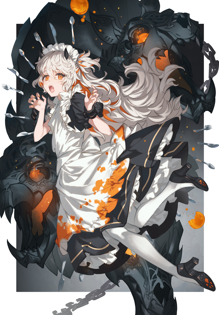 Meido , Anime Art, Loli, Original Character